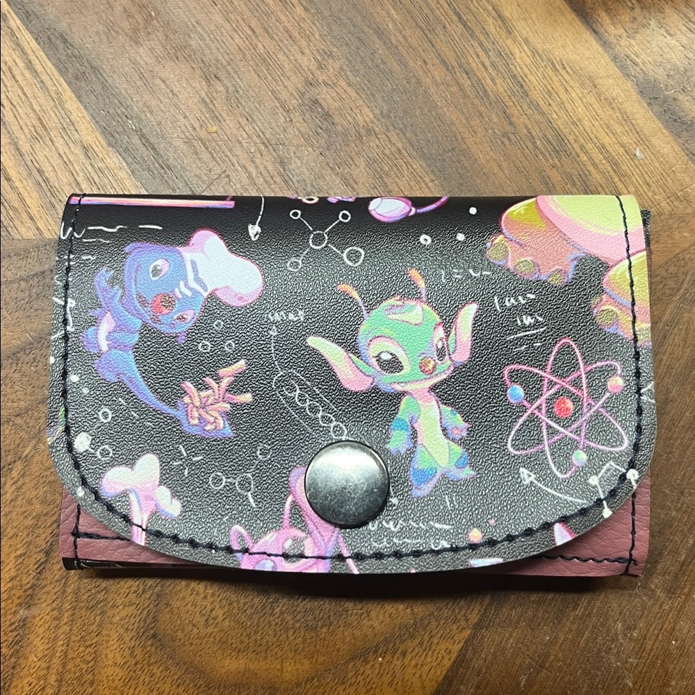 Colorful Alien Print Kids Wallet